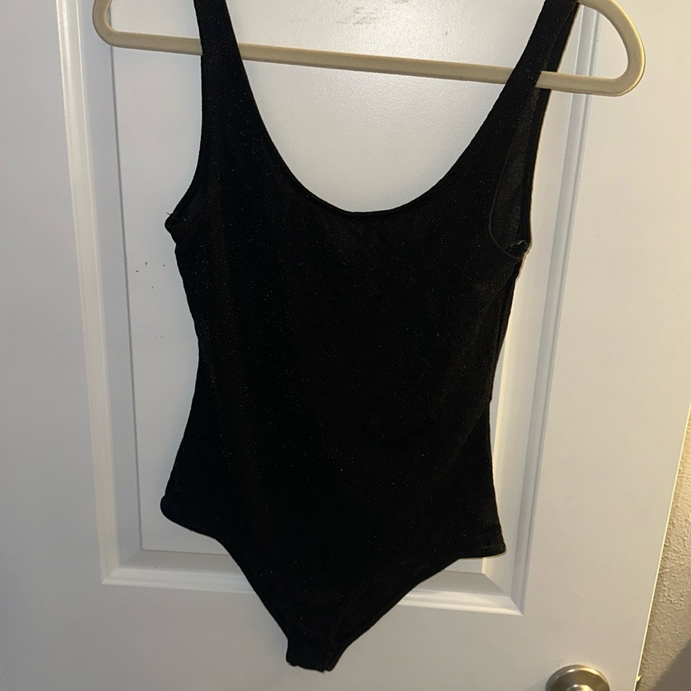 NWT Zara Sparkly Shimmer Knit Bodysuit - Picture 1 of 12